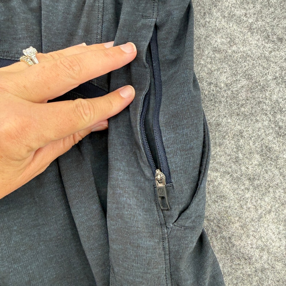 Lululemon Pace Breaker Short *9" Size Large Heathered Slate Grey Lined Blue - Picture 12 of 16